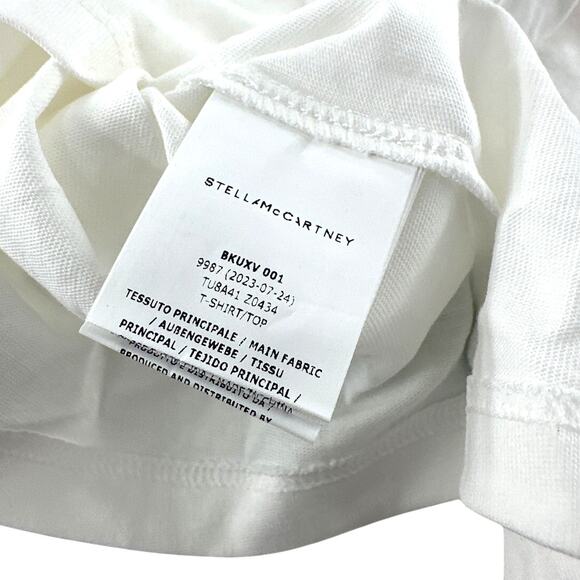 Stella McCartney Girls White Cotton T-shirt Size 3 Years - Picture 6 of 7